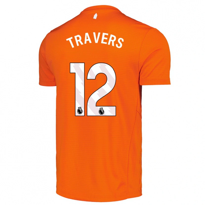 Danxen Dámské Mark Travers #12 Oranžová Černá Brankář Dresy 2025/26 Dres
