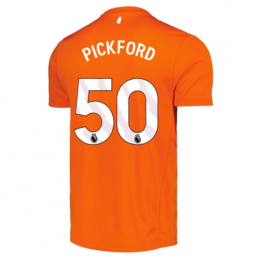 Danxen Dámské George Pickford #50 Oranžová Černá Brankář Dresy 2025/26 Dres