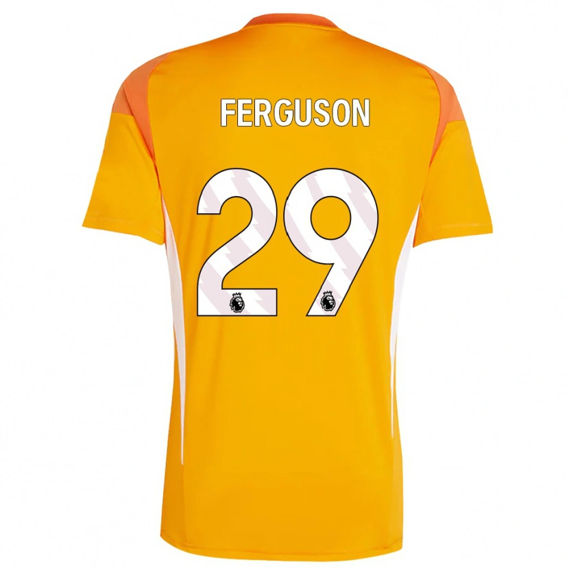 Danxen Dámské Georgie Ferguson #29 Oranžová Bílá Brankář Dresy 2025/26 Dres