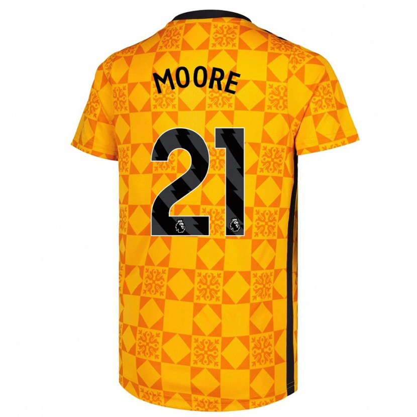 Danxen Dámské Simon Moore #21 Žlutá Černá Brankář Dresy 2025/26 Dres
