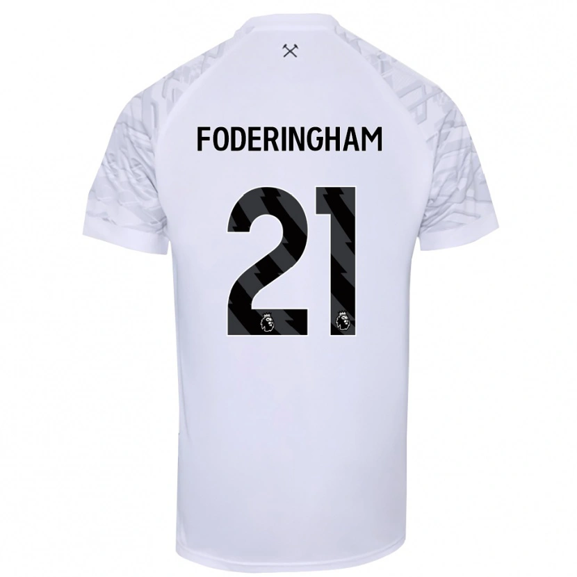 Danxen Dámské Wes Foderingham #21 Bílá Černá Brankář Dresy 2025/26 Dres