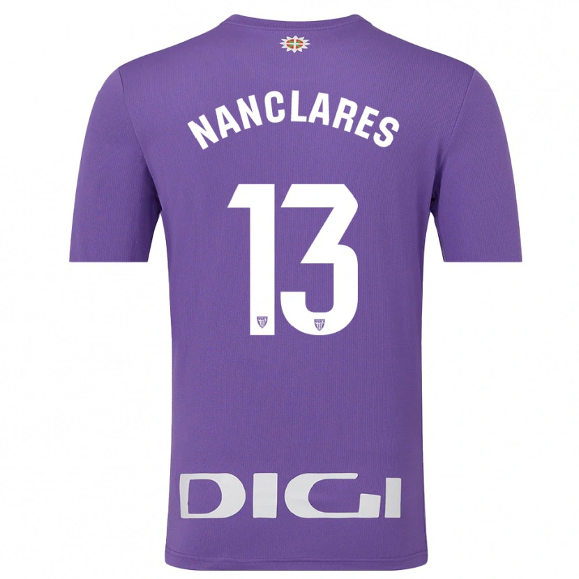 Danxen Dámské Adriana Nanclares Romero #13 Fialová Bílá Brankář Dresy 2025/26 Dres