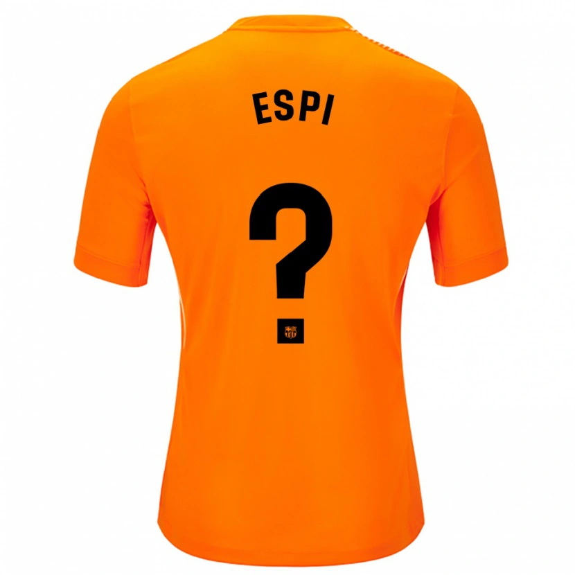 Danxen Dámské Pau Espi #0 Oranžová Černá Brankář Dresy 2025/26 Dres