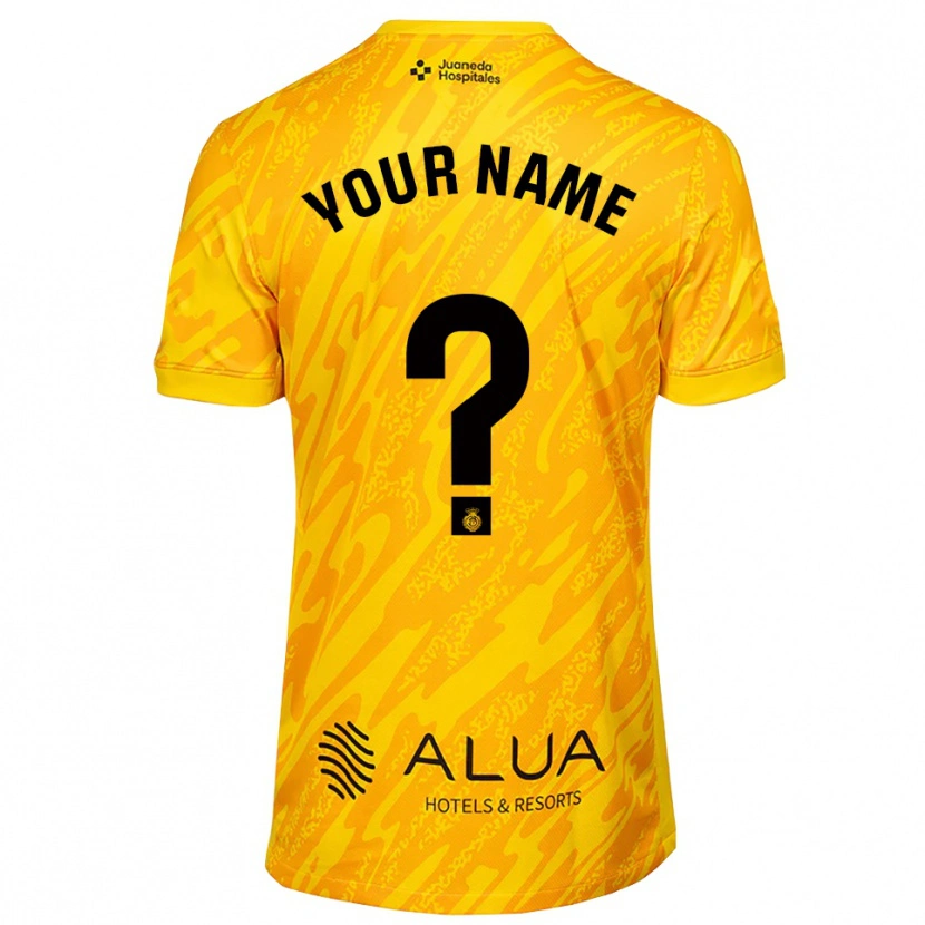 Danxen Dámské RCD Mallorca Oranžová Černá Brankář Dresy 2025/26 Dres