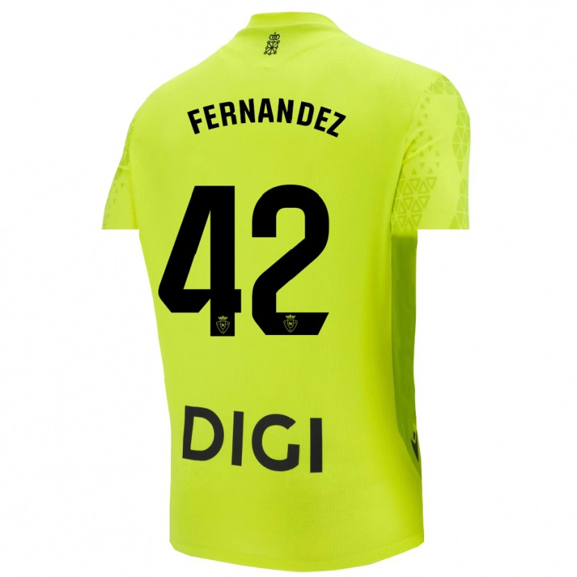 Danxen Dámské Rafa Fernández #42 Fluorescenční Zelená Brankář Dresy 2025/26 Dres