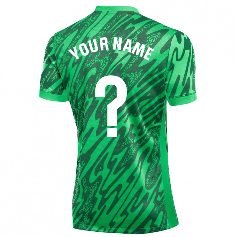 Danxen Dámské Elche CF Tmavě Zelená Bílá Brankář Dresy 2025/26 Dres