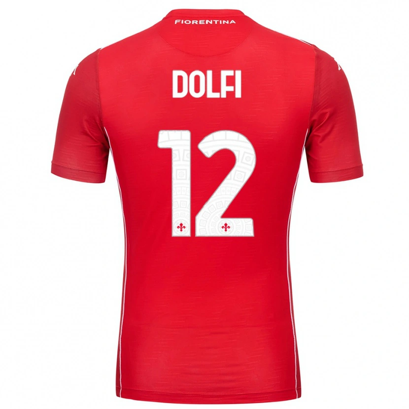 Danxen Dámské Brando Dolfi #12 Červená Bílá Brankář Dresy 2025/26 Dres