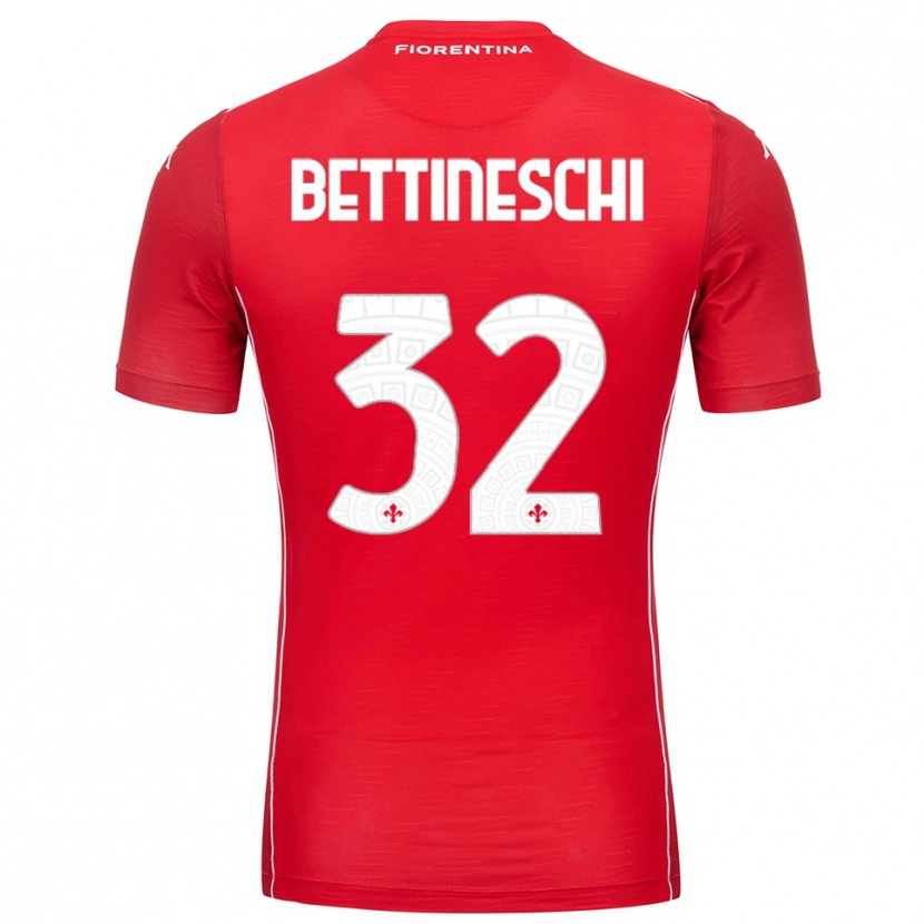 Danxen Dámské Giorgia Bettineschi #32 Červená Bílá Brankář Dresy 2025/26 Dres