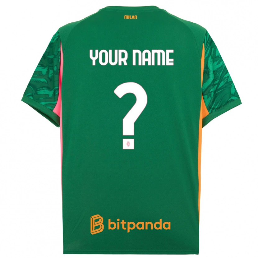 Danxen Dámské AC Milan Zelená Oranžová Růžová Brankář Dresy 2025/26 Dres