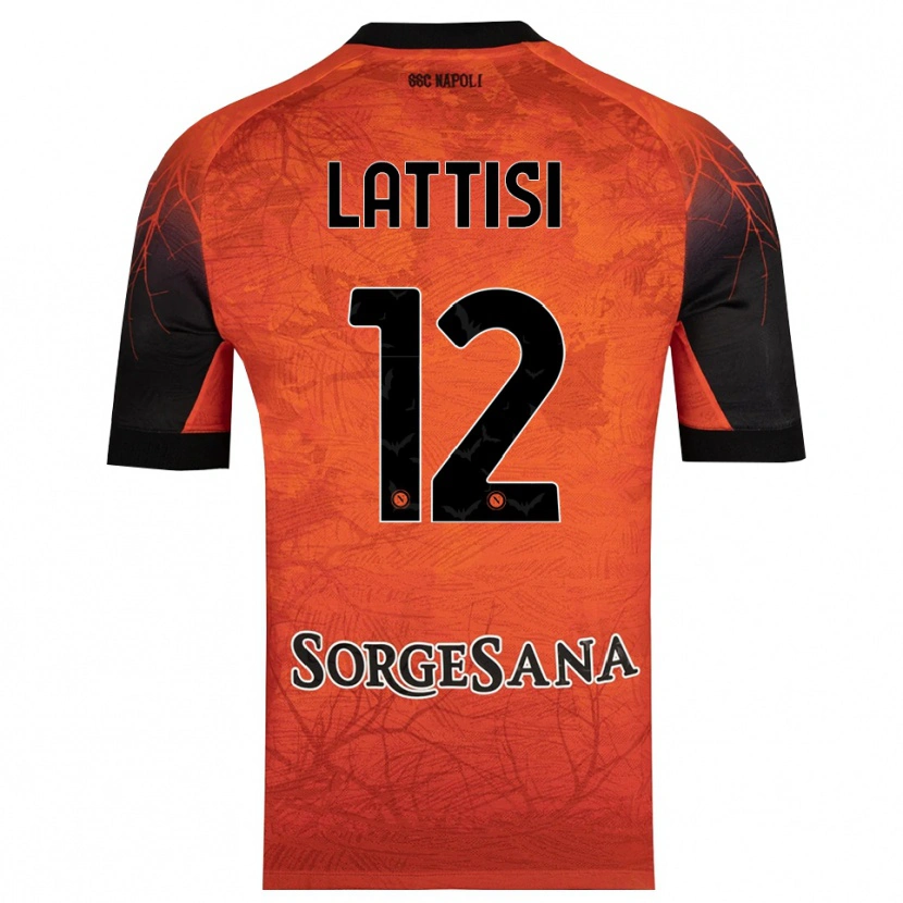 Danxen Dámské Francesco Lattisi #12 Oranžová Červená Černá Brankář Dresy 2025/26 Dres