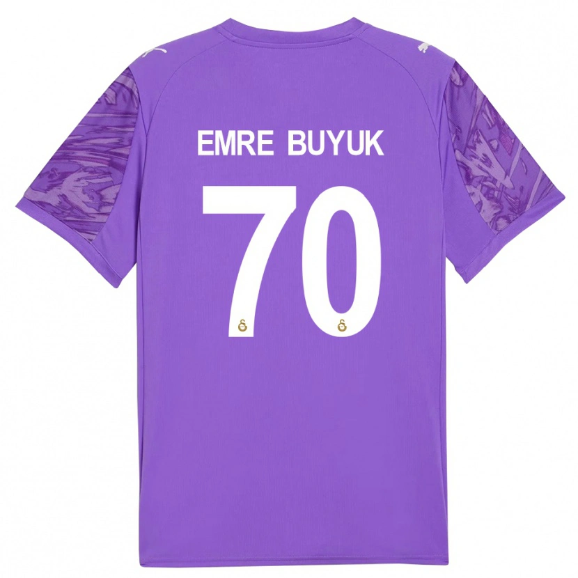 Danxen Dámské Enes Emre Büyük #70 Fialová Bílá Brankář Dresy 2025/26 Dres