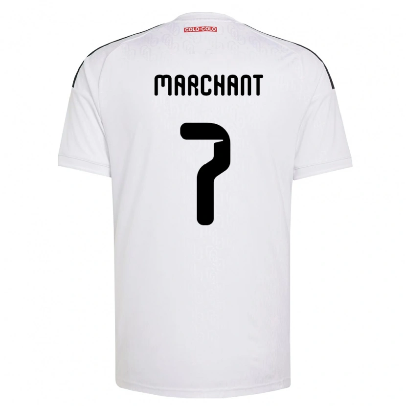 Danxen Dětské Francisco Marchant #7 Bílá Černá Domů Hráčské Dresy 2026/27 Dres