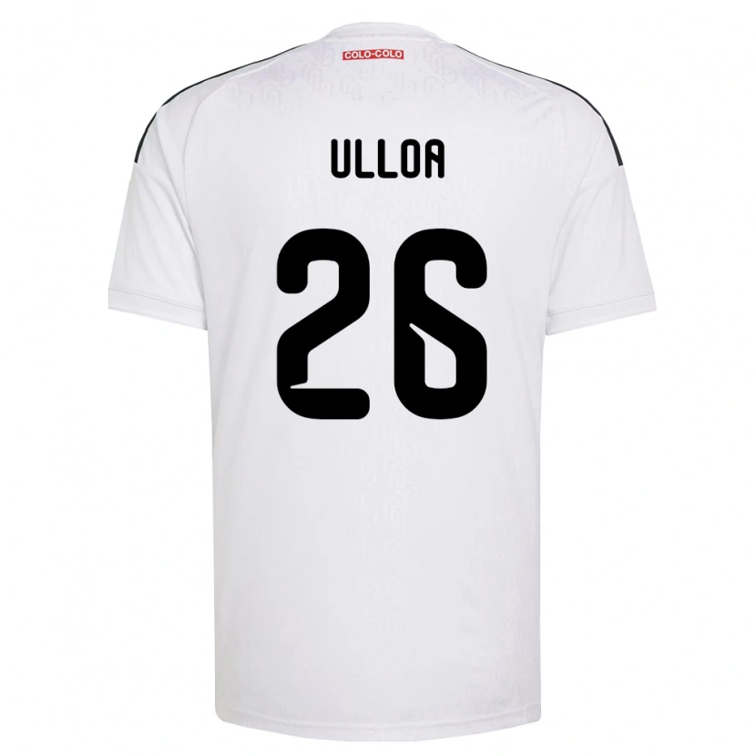 Danxen Dětské Diego Ulloa #26 Bílá Černá Domů Hráčské Dresy 2026/27 Dres