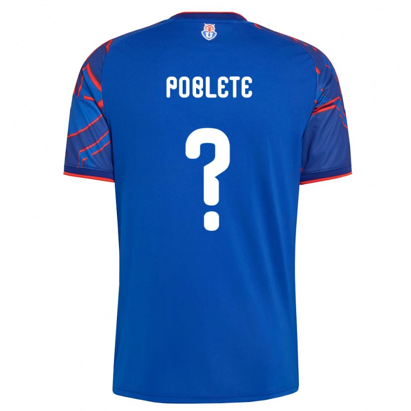 Danxen Dětské José Poblete #0 Královsky Modrá Červená Domů Hráčské Dresy 2026/27 Dres