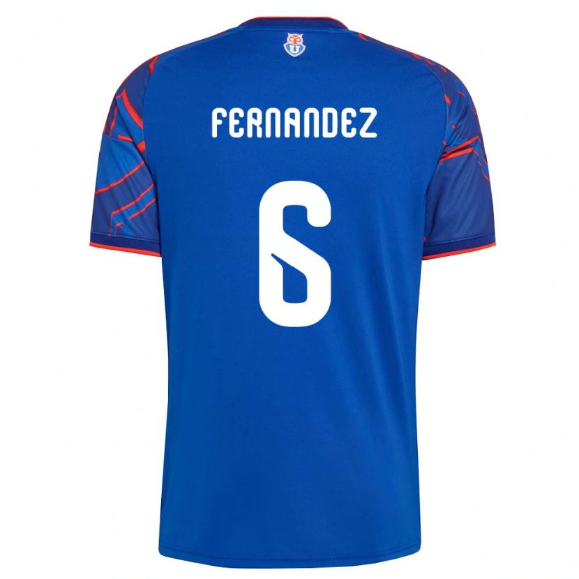 Danxen Dětské Nicolás Fernández #6 Královsky Modrá Červená Domů Hráčské Dresy 2026/27 Dres