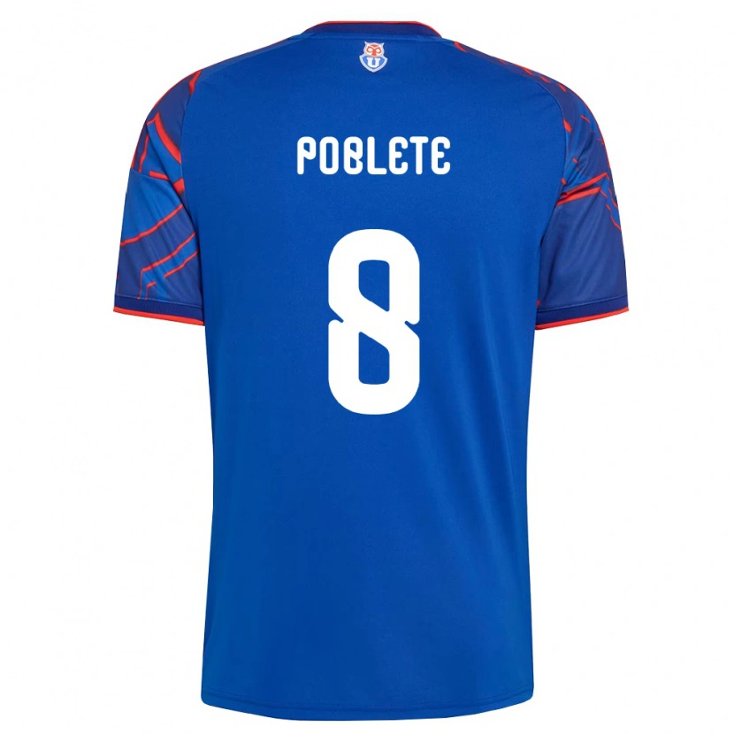 Danxen Dětské Israel Poblete #8 Královsky Modrá Červená Domů Hráčské Dresy 2026/27 Dres