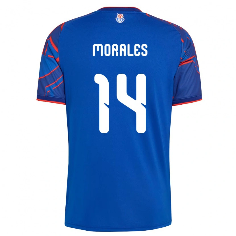 Danxen Dětské Marcelo Morales #14 Královsky Modrá Červená Domů Hráčské Dresy 2026/27 Dres