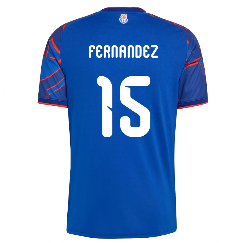 Danxen Dětské Vicente Fernández #15 Královsky Modrá Červená Domů Hráčské Dresy 2026/27 Dres