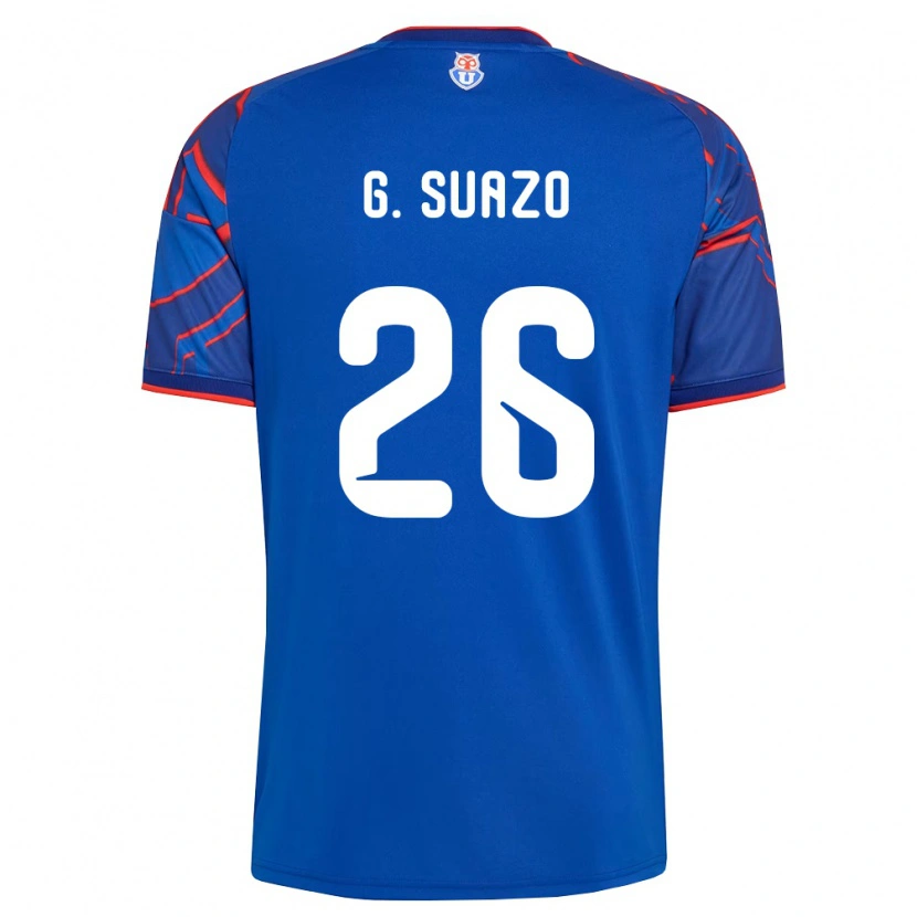 Danxen Dětské Grettel Suazo #26 Královsky Modrá Červená Domů Hráčské Dresy 2026/27 Dres