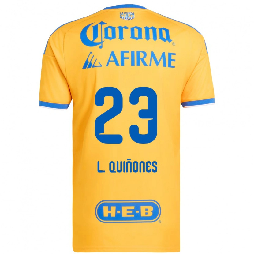 Danxen Dětské Luis Quinones #23 Žlutá Modrá Domů Hráčské Dresy 2026/27 Dres