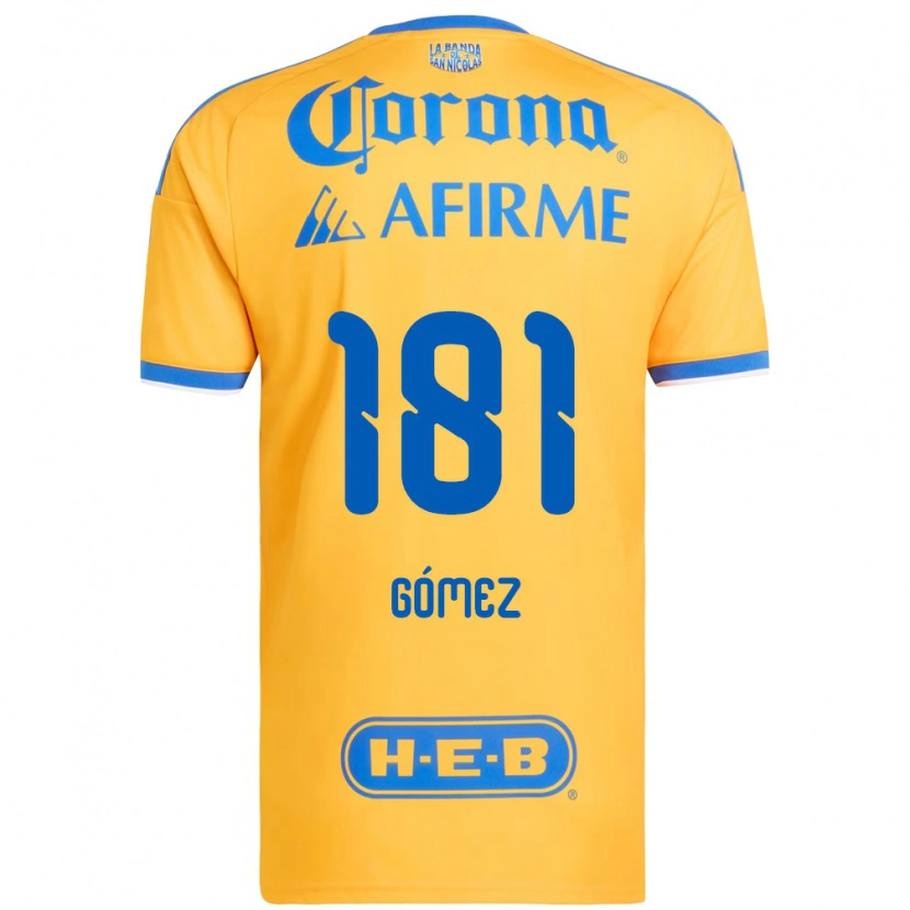 Danxen Dětské Luis Gómez #181 Žlutá Modrá Domů Hráčské Dresy 2026/27 Dres