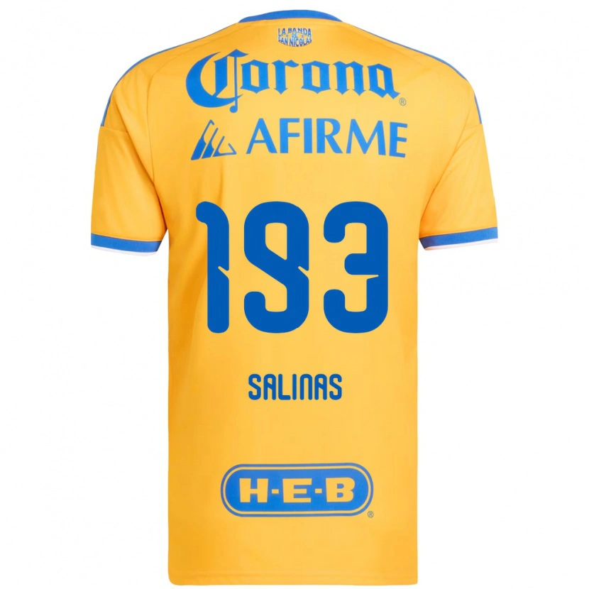 Danxen Dětské Marcelo Salinas #193 Žlutá Modrá Domů Hráčské Dresy 2026/27 Dres