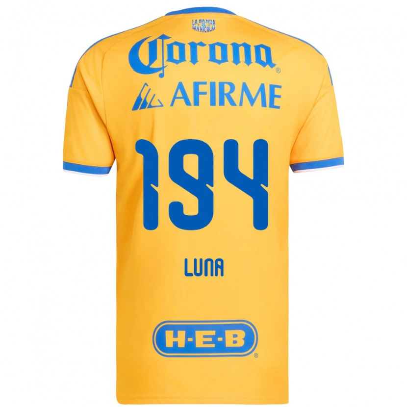 Danxen Dětské Juan Luna #194 Žlutá Modrá Domů Hráčské Dresy 2026/27 Dres