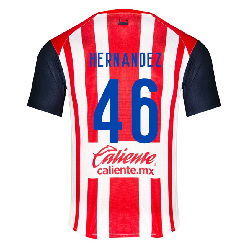 Danxen Dětské Carlos Hernández #46 Červená Černá Bílá Domů Hráčské Dresy 2026/27 Dres