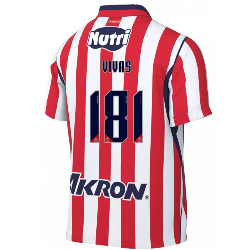 Danxen Dětské Ángel Vivas #181 Červená Bílá Domů Hráčské Dresy 2026/27 Dres
