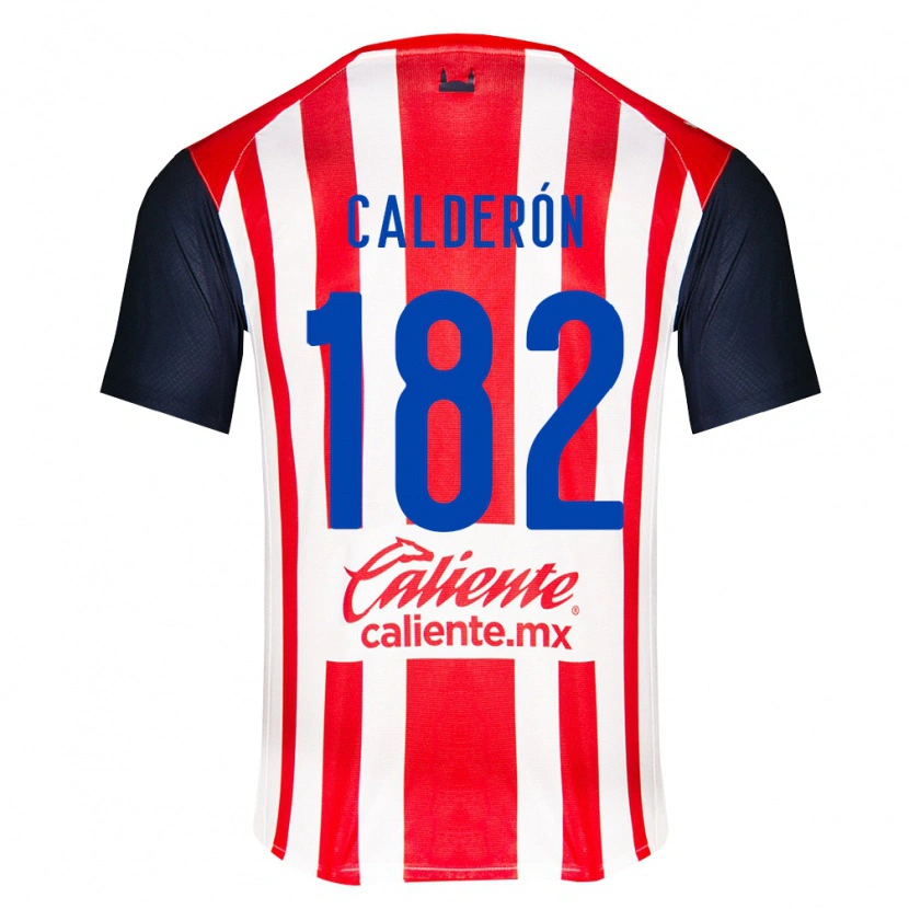 Danxen Dětské Leonel Calderón #182 Červená Černá Bílá Domů Hráčské Dresy 2026/27 Dres