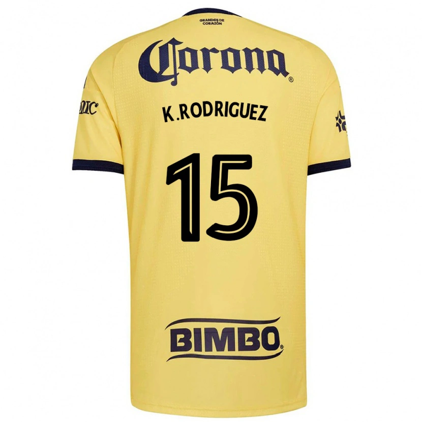 Danxen Dětské Kimberly Rodriguez #15 Žlutá Červená Černá Domů Hráčské Dresy 2026/27 Dres