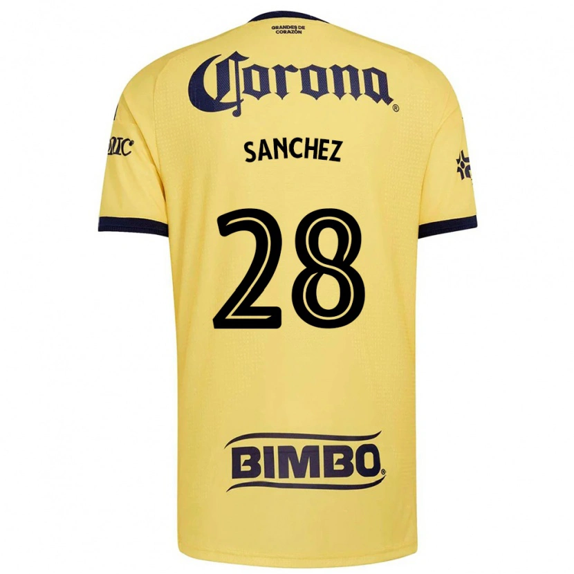 Danxen Dětské Érick Sánchez #28 Žlutá Červená Černá Domů Hráčské Dresy 2026/27 Dres
