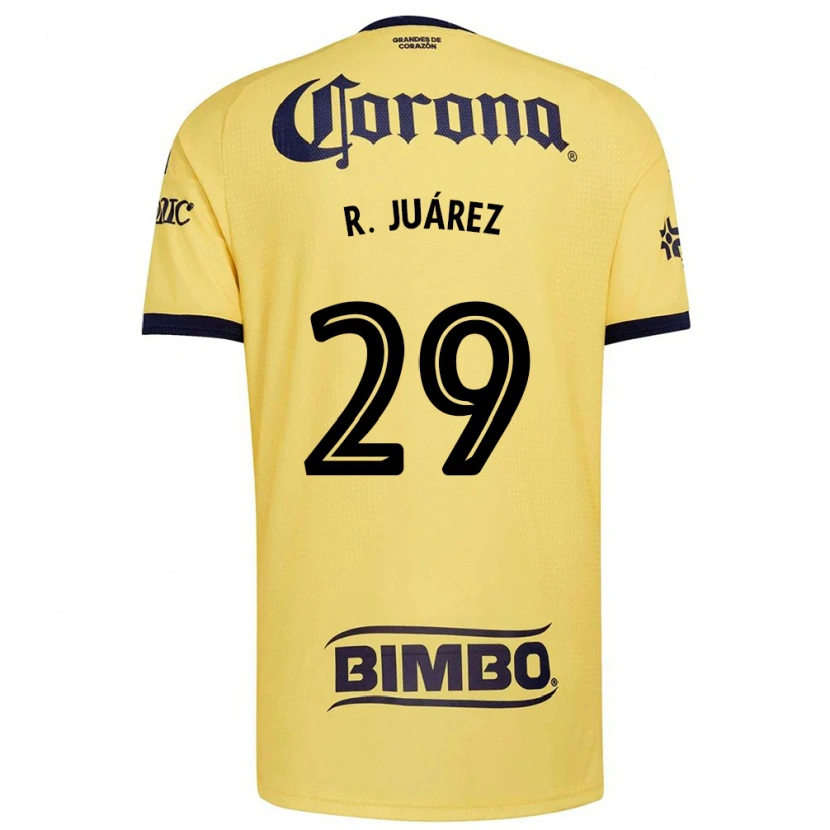 Danxen Dětské Ramón Juárez #29 Žlutá Červená Černá Domů Hráčské Dresy 2026/27 Dres