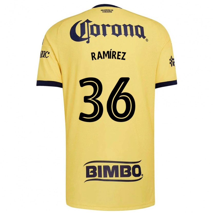 Danxen Dětské Miguel Ramírez #36 Žlutá Červená Černá Domů Hráčské Dresy 2026/27 Dres
