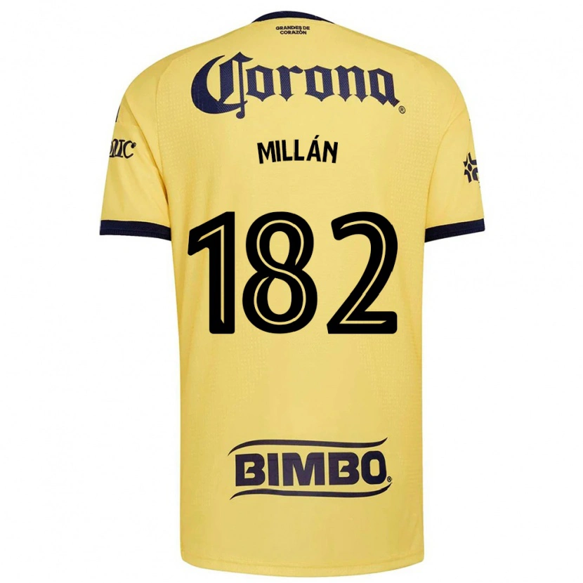 Danxen Dětské Daniel Millán #182 Žlutá Červená Černá Domů Hráčské Dresy 2026/27 Dres