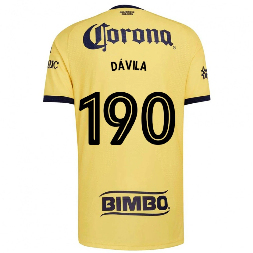 Danxen Dětské Emilio Dávila #190 Žlutá Červená Černá Domů Hráčské Dresy 2026/27 Dres