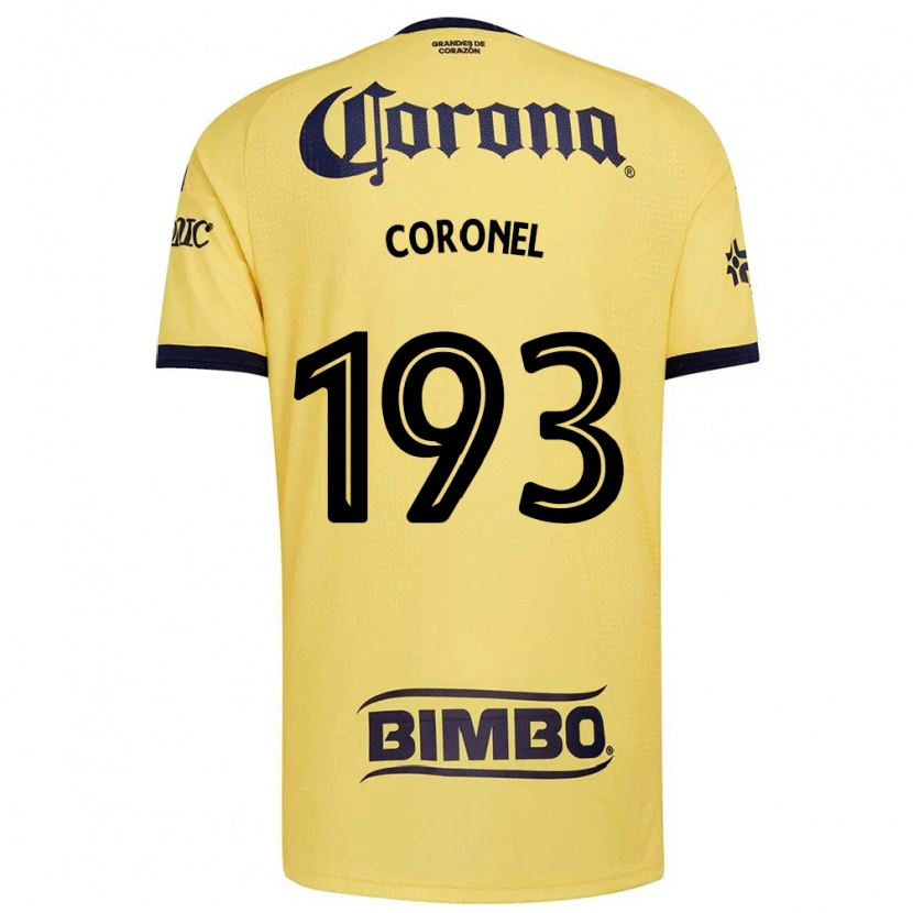 Danxen Dětské Ángel Coronel #193 Žlutá Červená Černá Domů Hráčské Dresy 2026/27 Dres