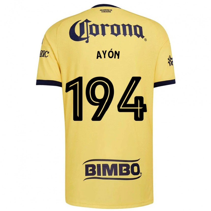Danxen Dětské César Ayón #194 Žlutá Červená Černá Domů Hráčské Dresy 2026/27 Dres