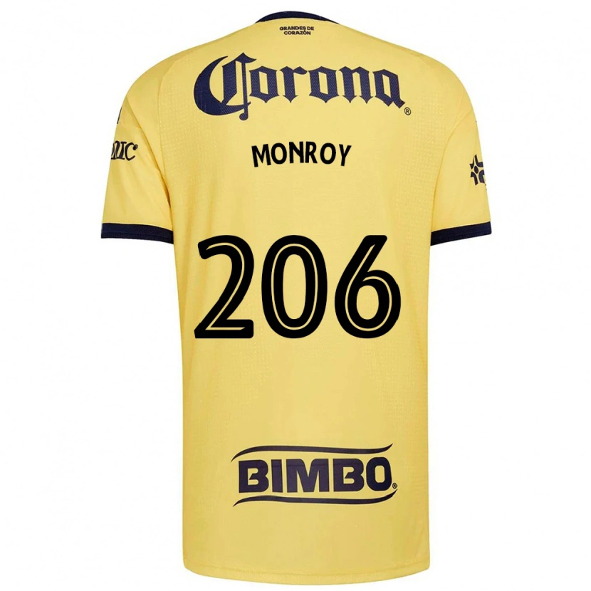 Danxen Dětské Diego Monroy #206 Žlutá Červená Černá Domů Hráčské Dresy 2026/27 Dres