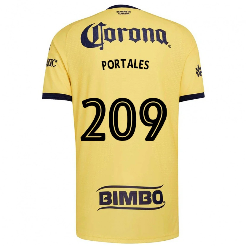 Danxen Dětské Walter Portales #209 Žlutá Červená Černá Domů Hráčské Dresy 2026/27 Dres