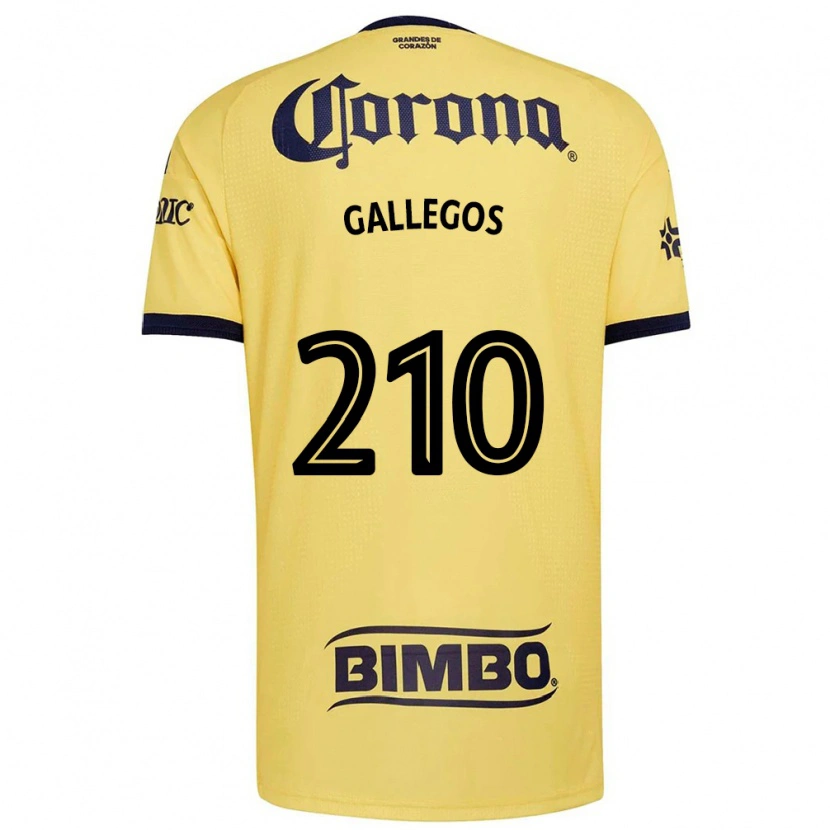 Danxen Dětské José Gallegos #210 Žlutá Červená Černá Domů Hráčské Dresy 2026/27 Dres