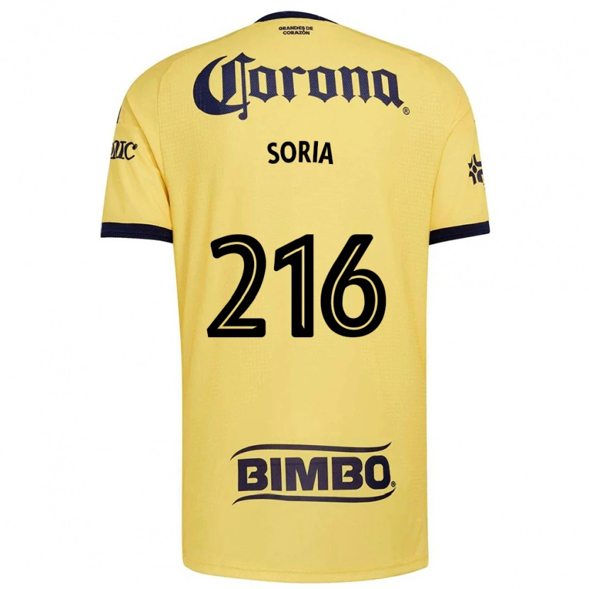 Danxen Dětské Emiliano Soria #216 Žlutá Červená Černá Domů Hráčské Dresy 2026/27 Dres
