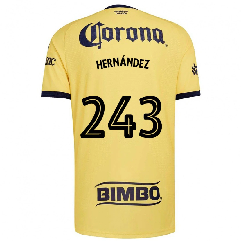 Danxen Dětské Eduardo Hernández #243 Žlutá Červená Černá Domů Hráčské Dresy 2026/27 Dres