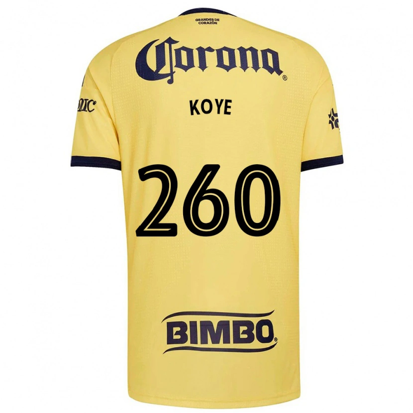 Danxen Dětské Julián Koye #260 Žlutá Červená Černá Domů Hráčské Dresy 2026/27 Dres