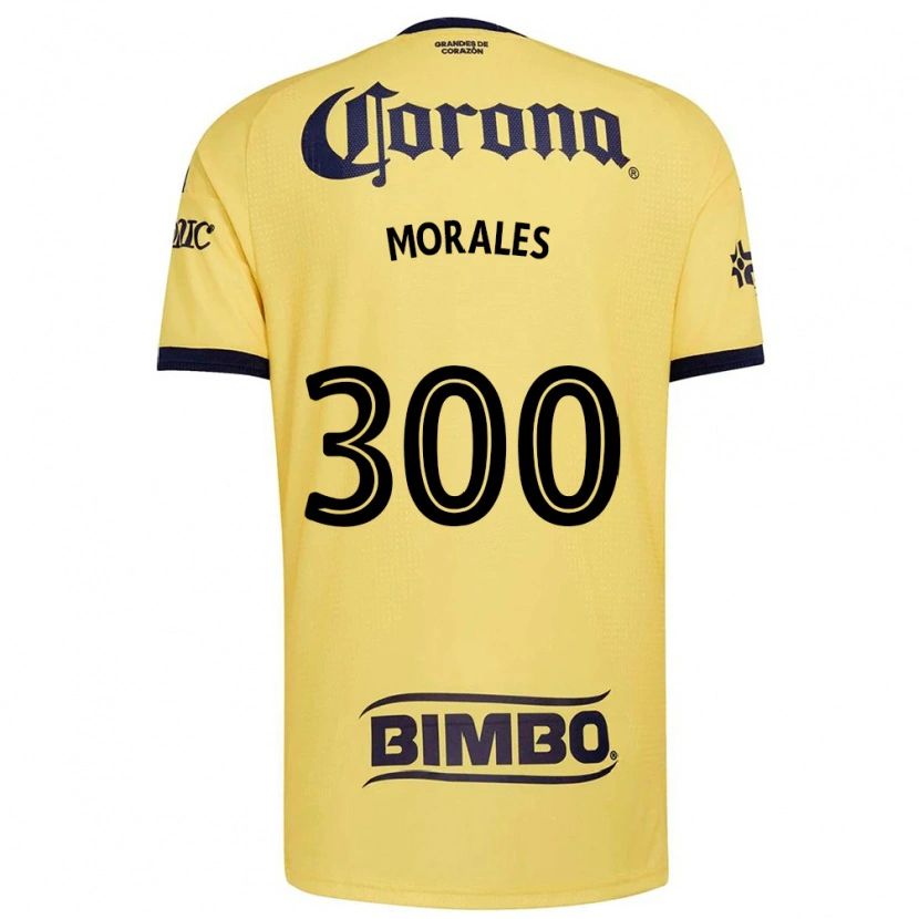 Danxen Dětské Jareth Morales #300 Žlutá Červená Černá Domů Hráčské Dresy 2026/27 Dres