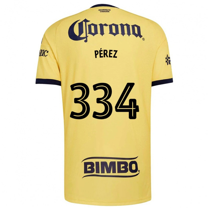 Danxen Dětské Diego Pérez #334 Žlutá Červená Černá Domů Hráčské Dresy 2026/27 Dres