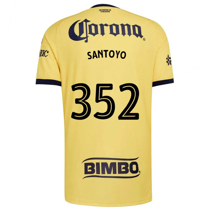 Danxen Dětské Julio Santoyo #352 Žlutá Červená Černá Domů Hráčské Dresy 2026/27 Dres