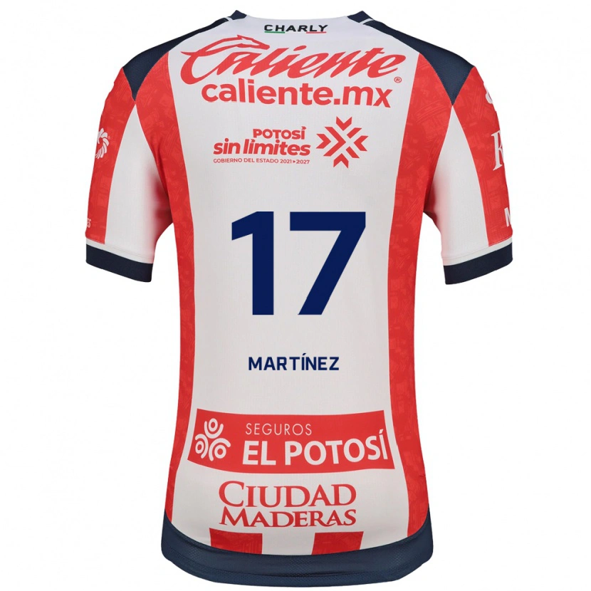 Danxen Dětské Gabriel Martínez #17 Červená Bílá Černá Domů Hráčské Dresy 2026/27 Dres