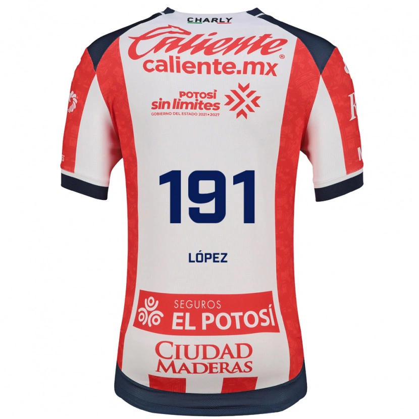 Danxen Dětské Juan López #191 Červená Bílá Černá Domů Hráčské Dresy 2026/27 Dres