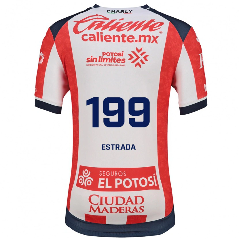 Danxen Dětské Jaime Estrada #199 Červená Bílá Černá Domů Hráčské Dresy 2026/27 Dres